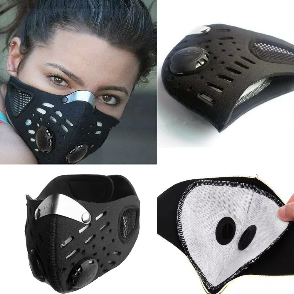 取り外し可能なフィルター付きフェイスマスク1枚、通気性のある - Anti Pollution Mask のレビューと価格