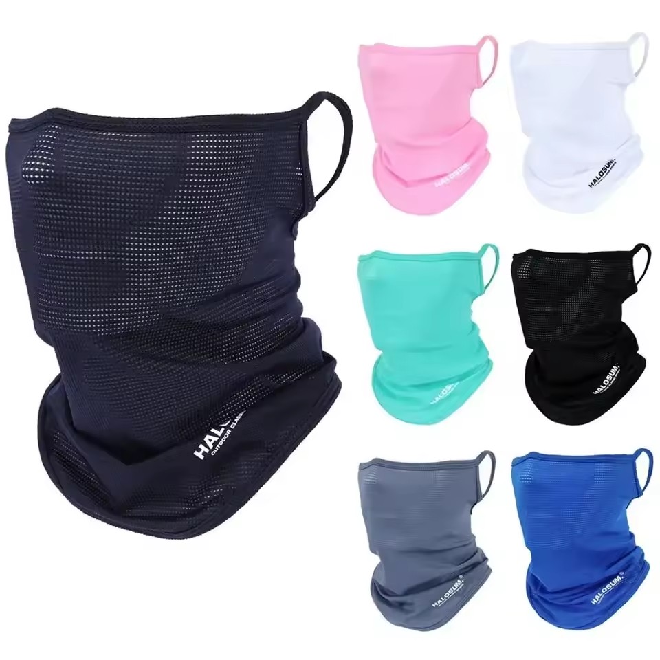 アイスシルク フルフェイスマスク バラクラバ 夏用日焼け止め - Sports Mask Breathable のレビューと価格
