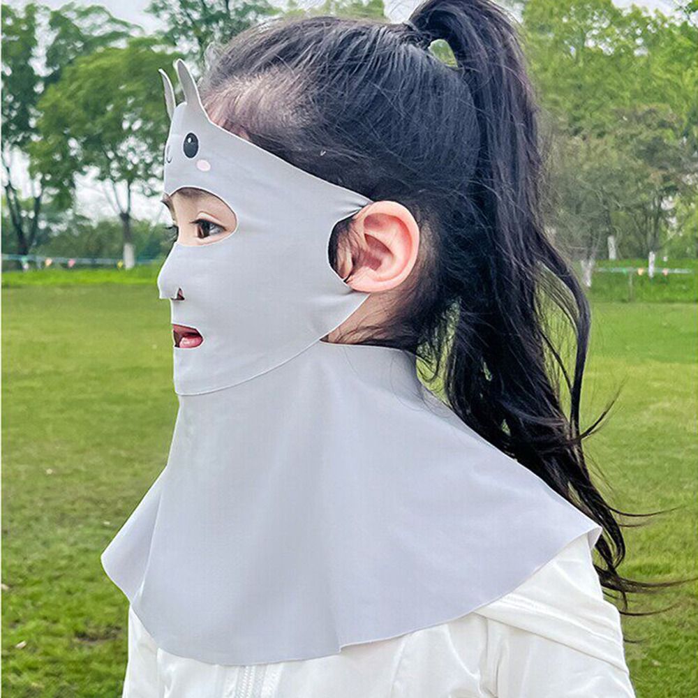ウサギデザイン子供用日焼け止めマスク軽量薄型通気性抗紫外線フ - Kids Face Mask のレビューと価格